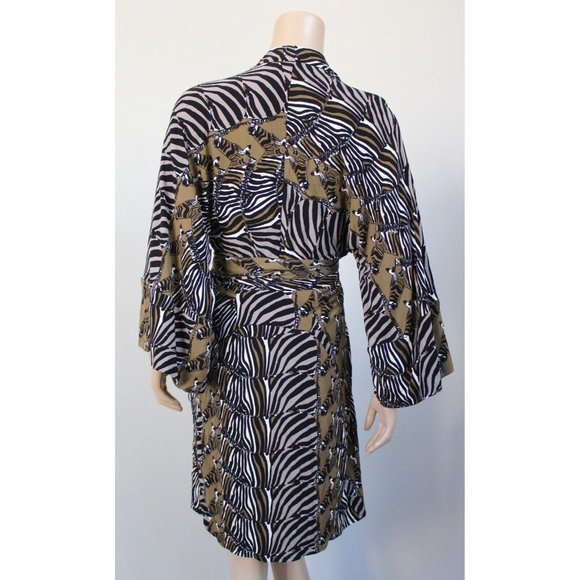BANANA REPUBLIC Issa London Collection Zebra Kimono Dress, Size 6 - Picture 6 of 8